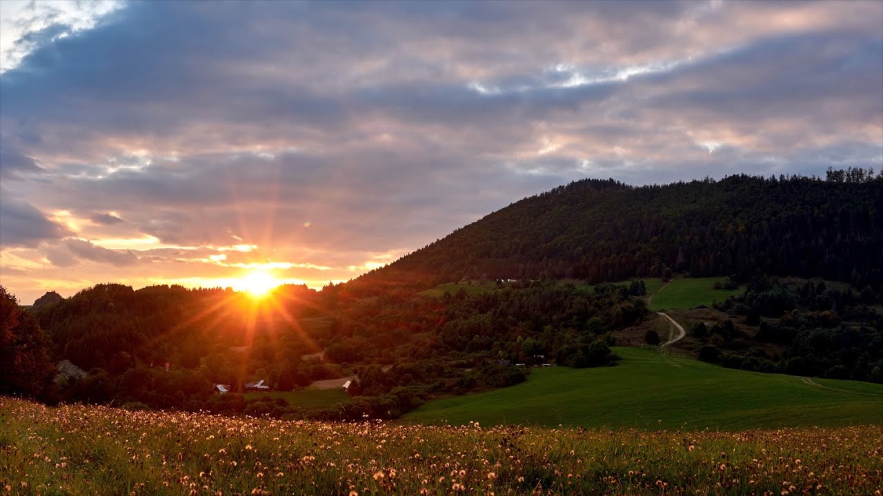 Dawn's Break Over the Malvern Hills