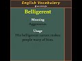 #english #vocabularybuilder #vocabulary #englishvocabulary #learnenglish #info #vocab #aggressive