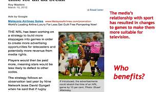 The relationship between sport and mass media (Part 1)