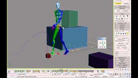 3DStudio MAX - Biped Objects / Key Info Rollout / Pivot Selection Dialog (3DS Max Video Tutorials)