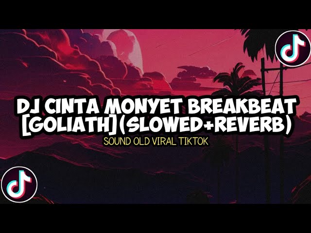 DJ CINTA MONYET BREAKBEAT [GOLIATH] (SLOWED+REVERB) | SOUND OLD VIRAL TIKTOK class=