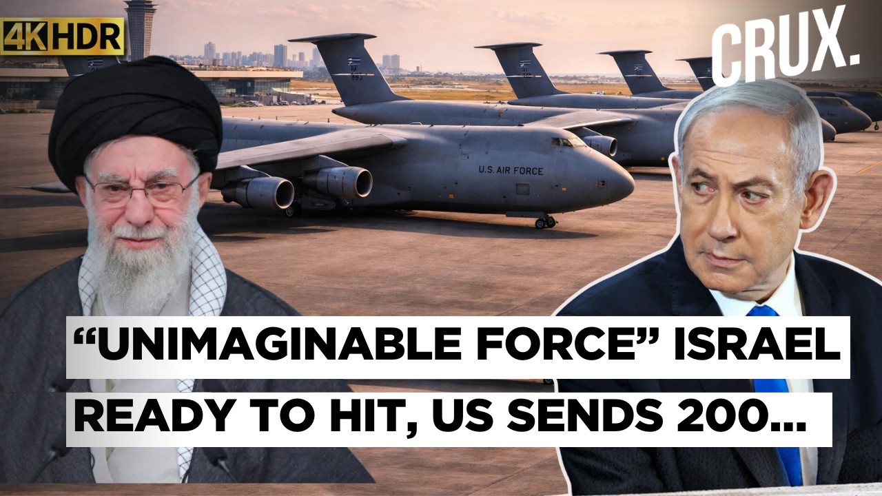 US Ready for Strikes? Refuellers, Cargo Jets at Ben Gurion Airport as Israel threatens Iran |4K