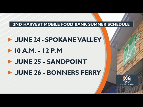 2nd Harvest Mobile Food Bank summer schedule