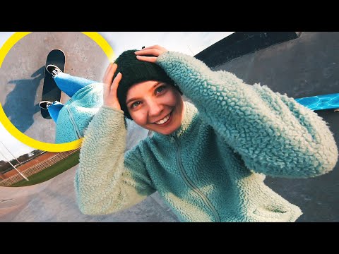 HER FiRST TiME... *NEW SK8 TRiCK*