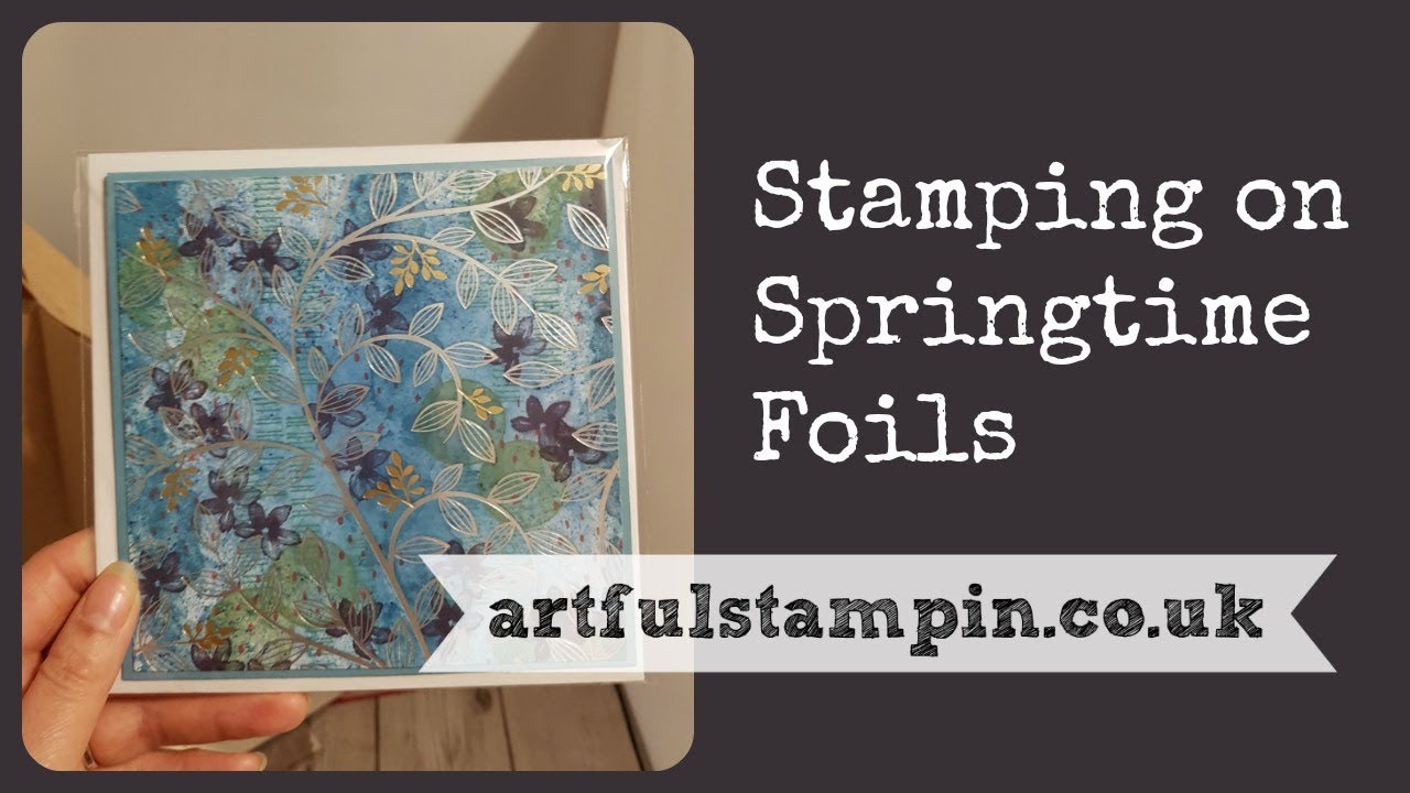 {Stamping on to Springtime Foils DSP - FREE from Stampin' Up!} rubber stamping tips