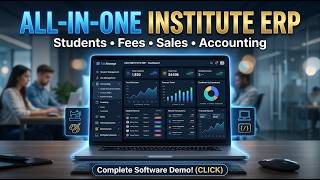 Skill Development Institute Management System | LMS, Fees, Sales &amp; Accounting