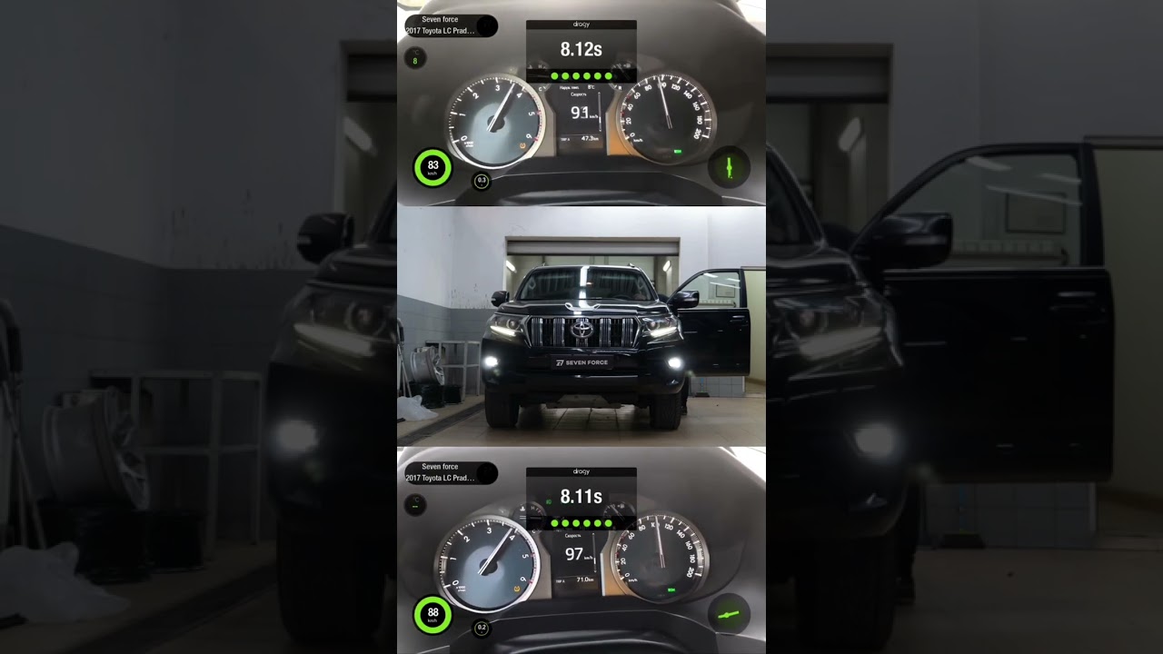 До/после stage 1 на Toyota LC Prado