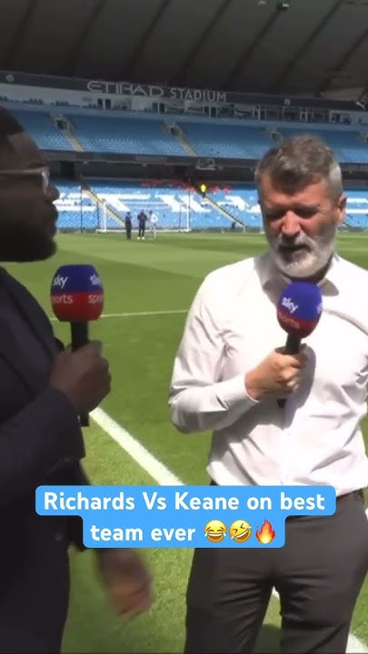 Roy Keane vs Micah Richards argue on best team ⚽️ 😂🤣🔥 premier league