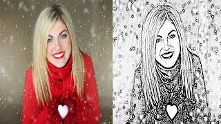 06 تعلم فوتوشوب كيفية تحويل صورة الى رسم بقلم الرصاص adjusment blending ساجدة العزاوي screenshot 5