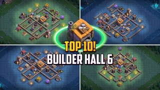 TOP 10! Builder Hall 6 (BH6) Base Layout + Copy Link 2024 | Clash of Clans screenshot 5