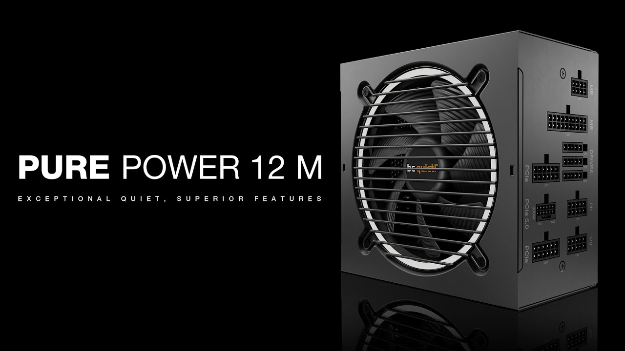 PURE POWER 12 M  750W silent essential Power supplies from be quiet!