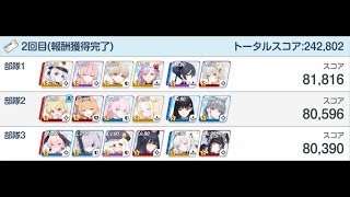 【ブルアカ】S44 合同火力演習 屋内・防御演習 242,802（140枚）