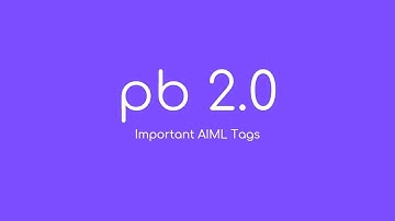 2.0 Chatbot development with AIML 2.0
