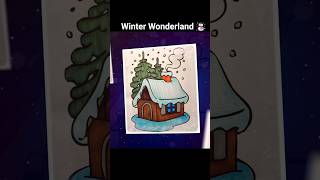 Winter Wonderland ❄️ Relaxing Easy Art | Festive Vibes &amp; Art Meditation
