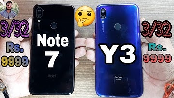 Redmi Y3 vs Redmi Note 7 Speed Test Comparison?