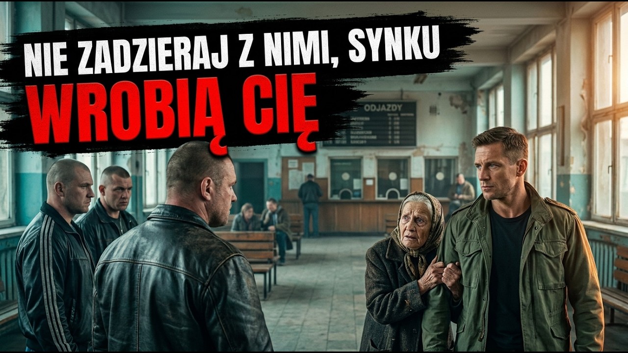 „Synku, błagam, udawaj, że jesteśmy rodziną. Nie zadzieraj z nimi otwarcie, wrobią cię”. Tak powiedziała do mnie obca stara kobieta na prowincjonalnym dworcu, wciskając mi do ręki swoją teczkę....
