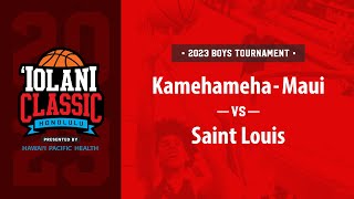 ‘Iolani Classic consolation pool -- Kamehameha-Maui vs. Saint Louis