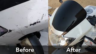 How to Scratch Paint and Black Vinyl Wrap | Any Bike | Apache RTR 180