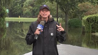 Flooded Streets in Savannah, GA following Tropical Storm Debby