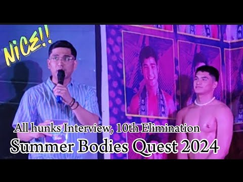 All Hunks Interview 10th Elimination, Summer Bodies Quest 2024 - YouTube