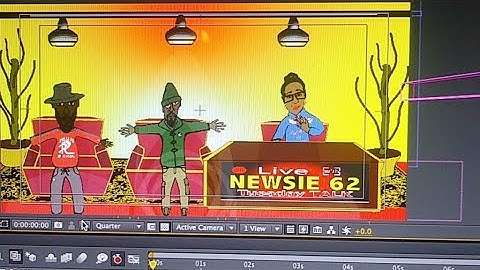 Using Multiple Cameras in After Effects to shot an Animated Scene.