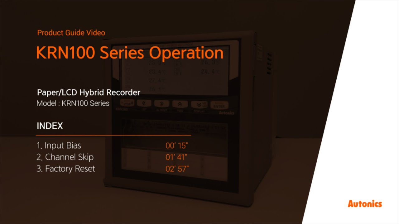 Autonics Tutorial : KRN 100 Series Operation