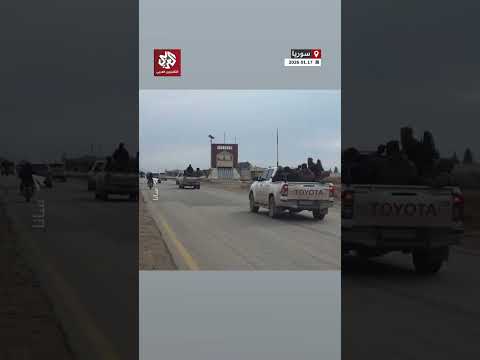 سوريا مشاهد من دخول قوات الجيش السوري لبلدة دبسي عفنان غرب الرقة