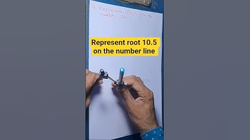 Represent/Locate root 10.5 on the number line. #maths #education #shortsviral #exam #shorts
