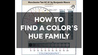 How To Find the Hue Family for Manchester Tan