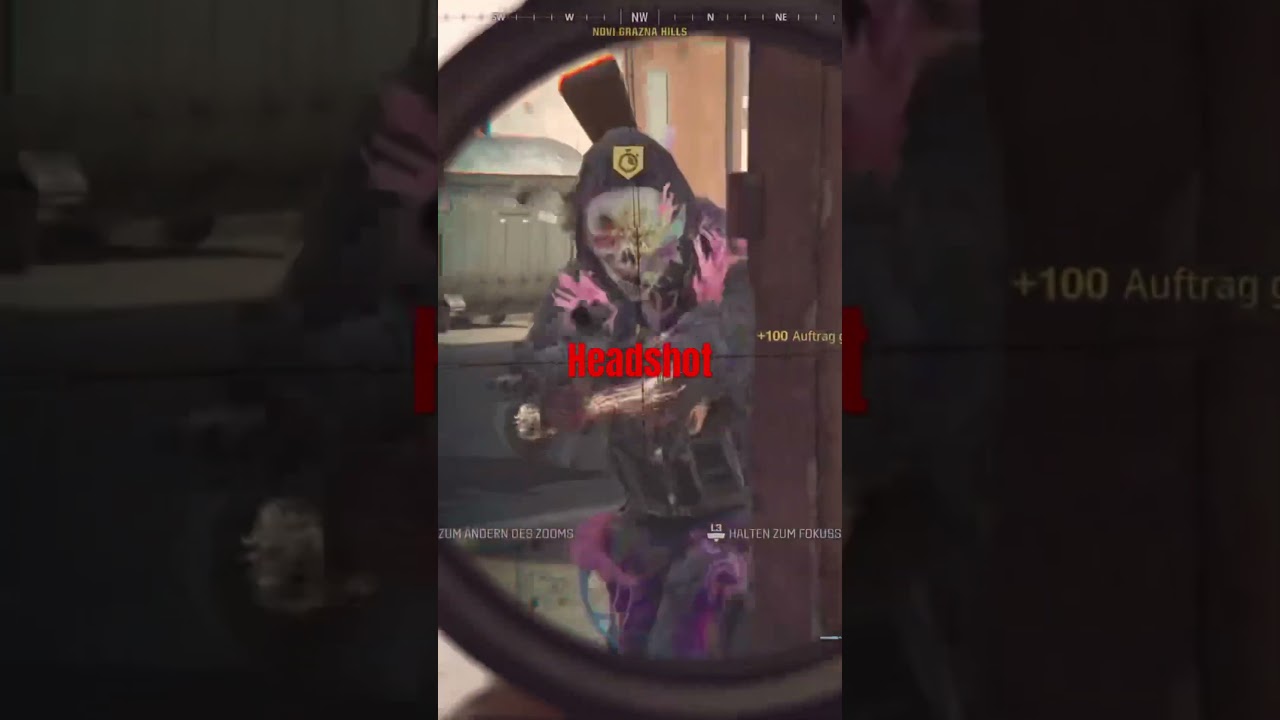 Sniper headshot aus nächster Nähe 😁