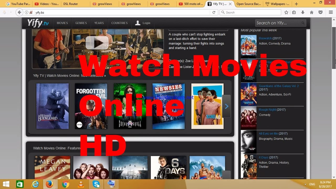 best sites to watch free movies without registration