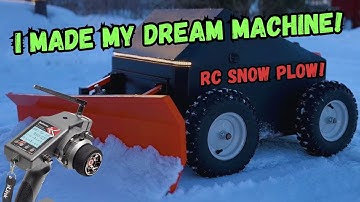 Insane DIY RC Snow Plow! Built with basic tools and no welding experience – Watch It in Action!