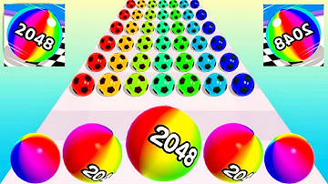 Max UPDATE 🌈🌈 Ball Run 2048 ||🔮🟣Gameplay Walkthrough All Levels  (Android, iOS)✅Cool UPDATE