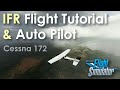 Basic IFR & Auto Pilot on the G1000 GPS | Microsoft Flight Simulator | Cessna 172
