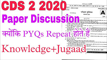 CDS 2 2020 Question Paper Discussion | GK Section of CDS 2 2020