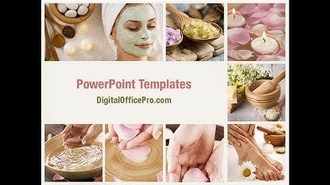 Spa Salon Relaxation PowerPoint Template Backgrounds - DigitalOfficePro #08798