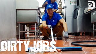 Mike Paints A Restaurant Floor! | Dirty Jobs | Discovery