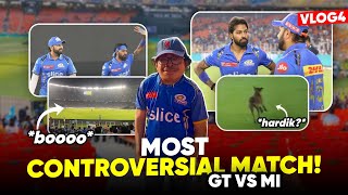 GT vs MI Vlog | The Most Controversial Match in IPL | Crowd Reaction are too funny 😂😂