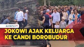 Momen Jokowi Ajak Gibran hingga Jan Ethes Jalan-Jalan ke Candi Borobudur