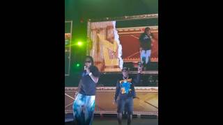 Vybz Kartel video call popcaan to perform his hit song Clarks at the Barclays Center #vybzkartel
