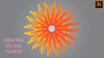 Blend Tool in Adobe Illustrator || Zig Zag Flower || Animatie Flix