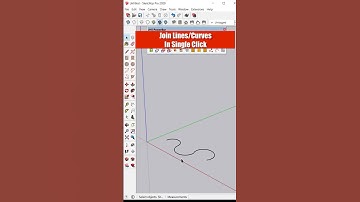 Join Lines/curves In single Click In SketchUp #shorts #sketchup #sketchuptutorial #sketchuponline