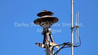 Darley 3V8 Outdoor Siren Test, Alert Signal - Jackson, GA 