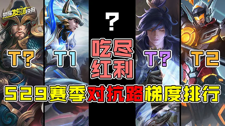 【榮耀發財快報】S29對抗路梯度排行！ta吃盡黃刀福利一躍t1！李信卻僅為t3？ - 天天要聞