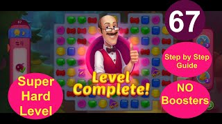 Homescapes Level 67 - [2021] [29 moves version] solution of Level 67 on Homescapes [No Boosters]