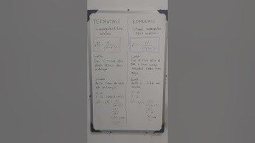 Penjelasan mudah membedakan permutasi dan kombinasi 🥰 || Matematika SMA 12