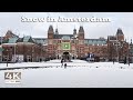 Winter Walk ⛄️ | Snow in Amsterdam, The Netherlands 4K