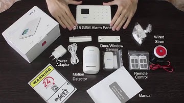 KERUI G18 Wireless Home GSM Security Alarm System DIY Kit APP Control With Auto Dial Motion Detector