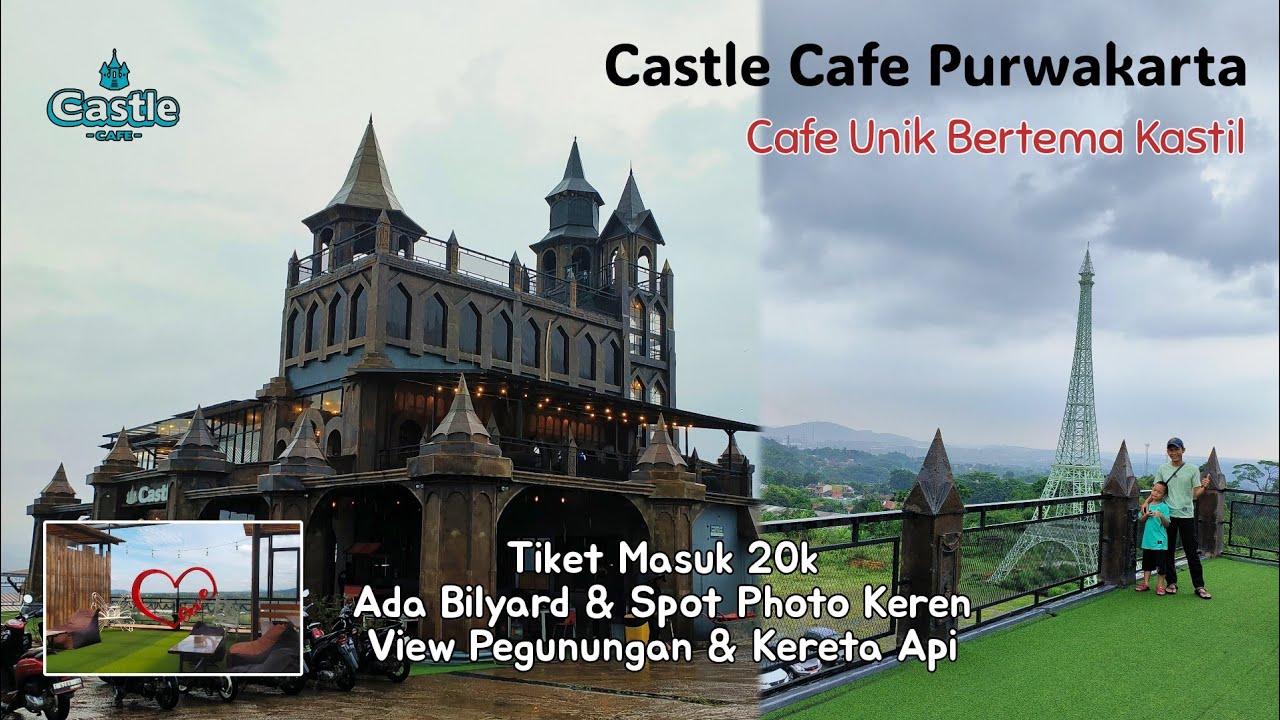 Castle Cafe || Kuliner hits view pegunungan dan kereta api di Purwakarta