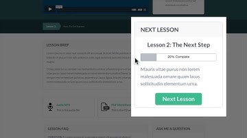 OptimizePress Club: Membership Site Lessons Page Template